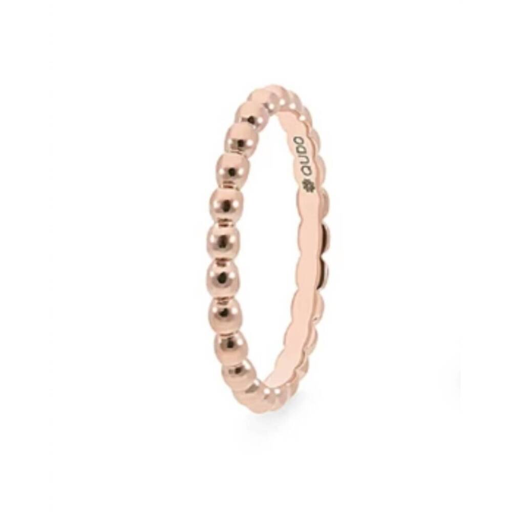 NEW QUDO women's spacer matino ring in rose gold